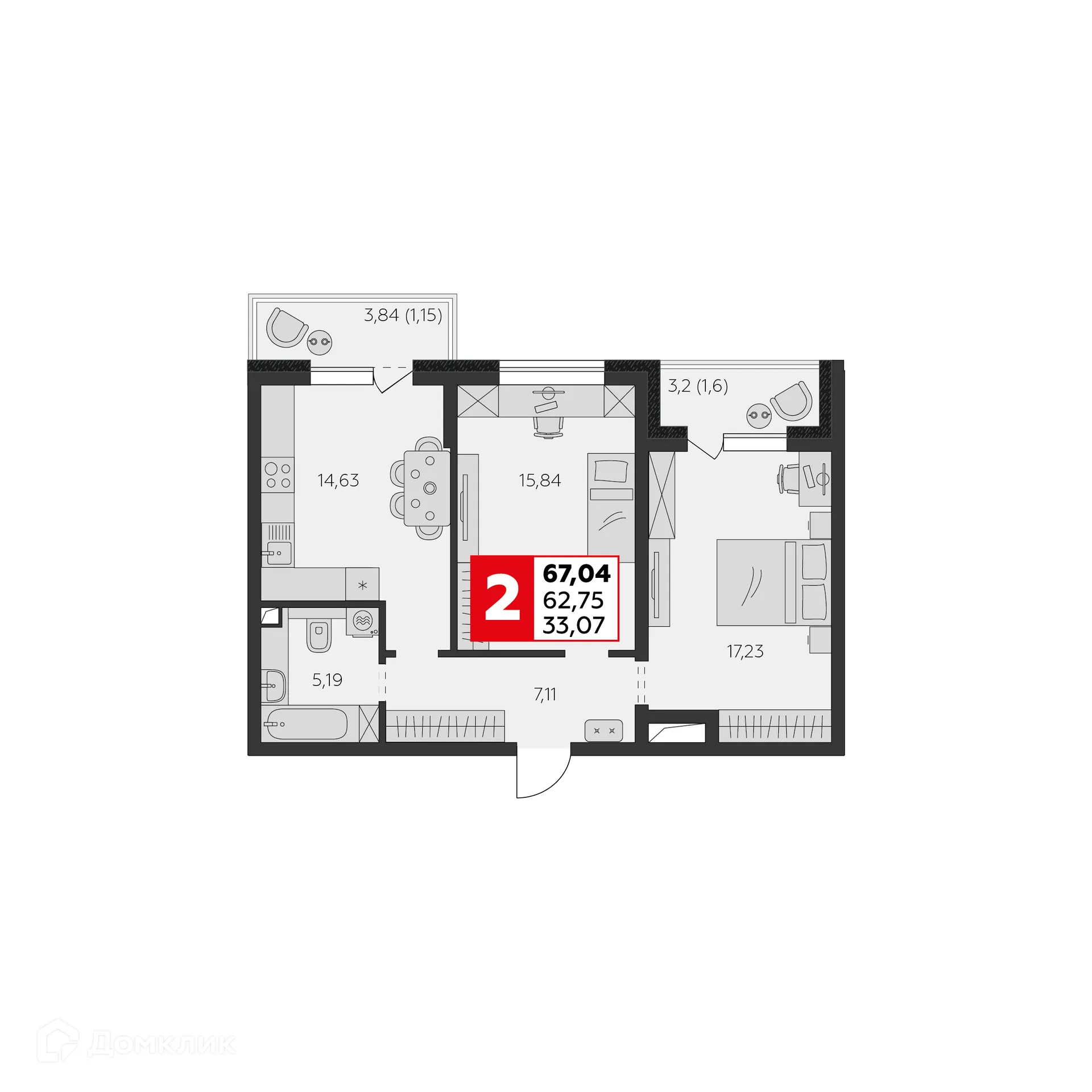 Фото квартиры в ЖК К24