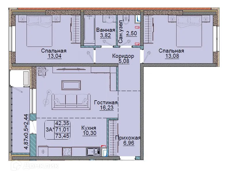 Фото квартиры в ЖК Репин-Парк