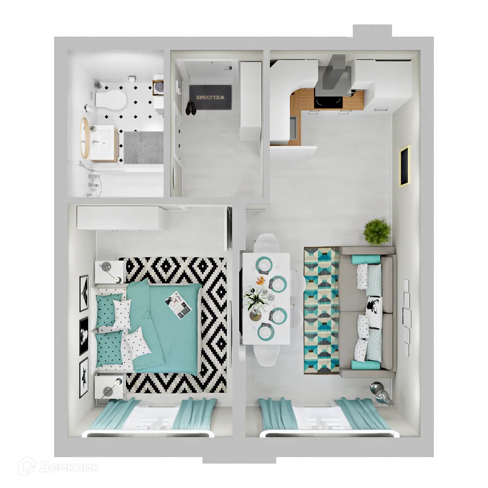 Фото квартиры в ЖК ЗЕЛЕНАЯ ТЕРРИТОРИЯ