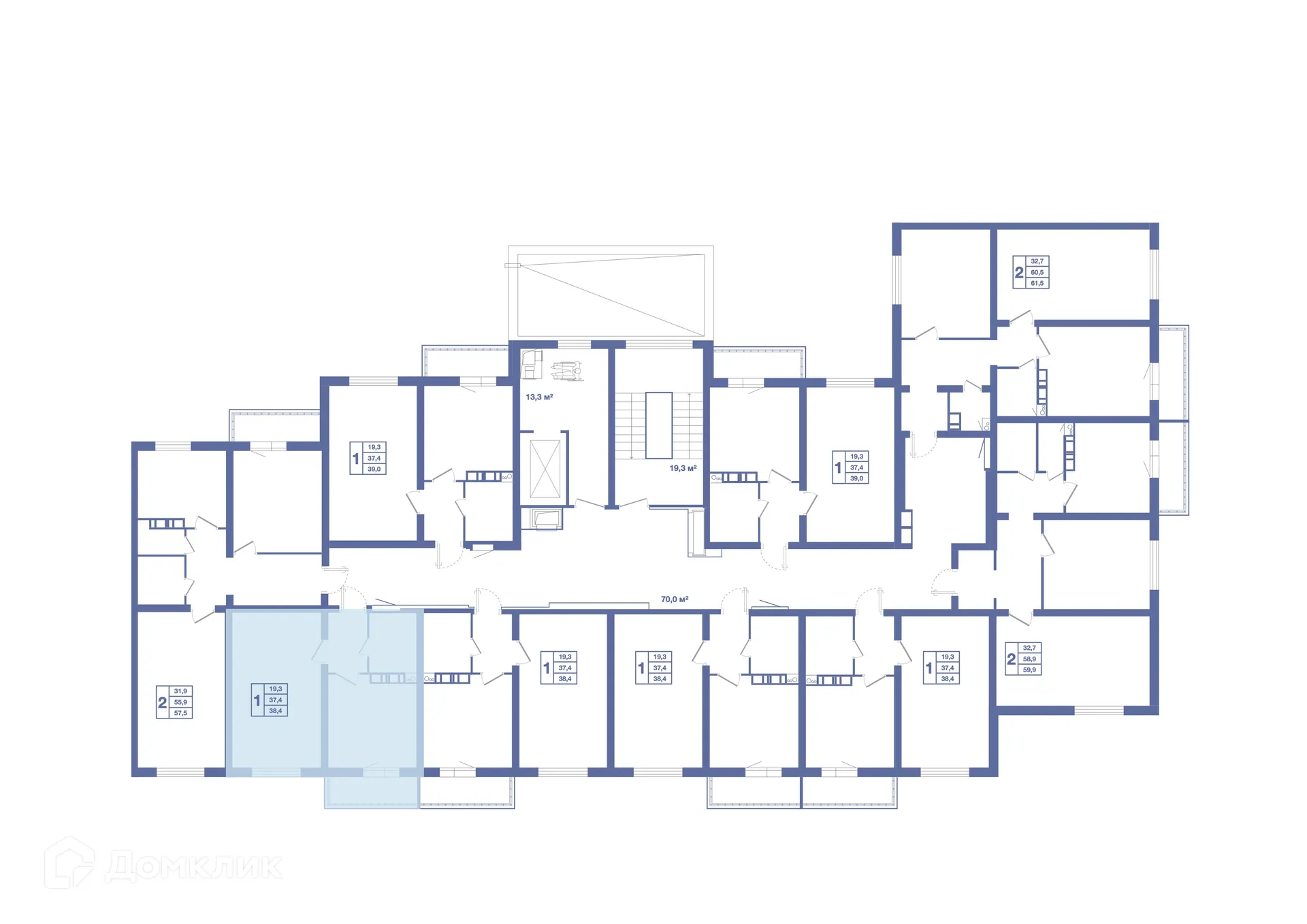 Фото квартиры в ЖК Жилой микрорайон "Новое Отрадное"