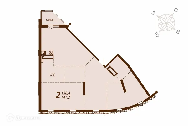 Фото квартиры в ЖК Дом на площади