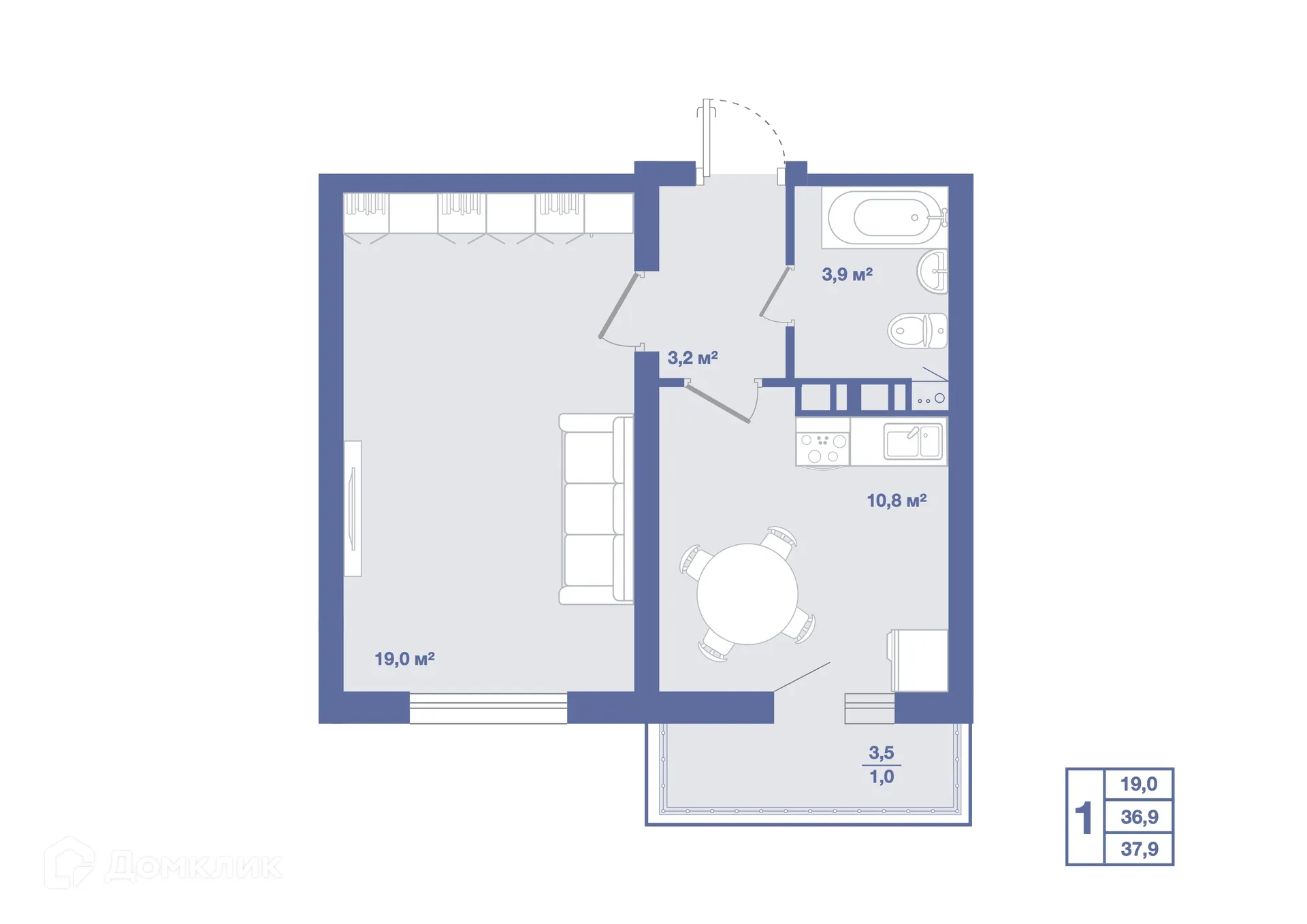 Фото квартиры в ЖК Жилой квартал "ОЗЕРКИ"