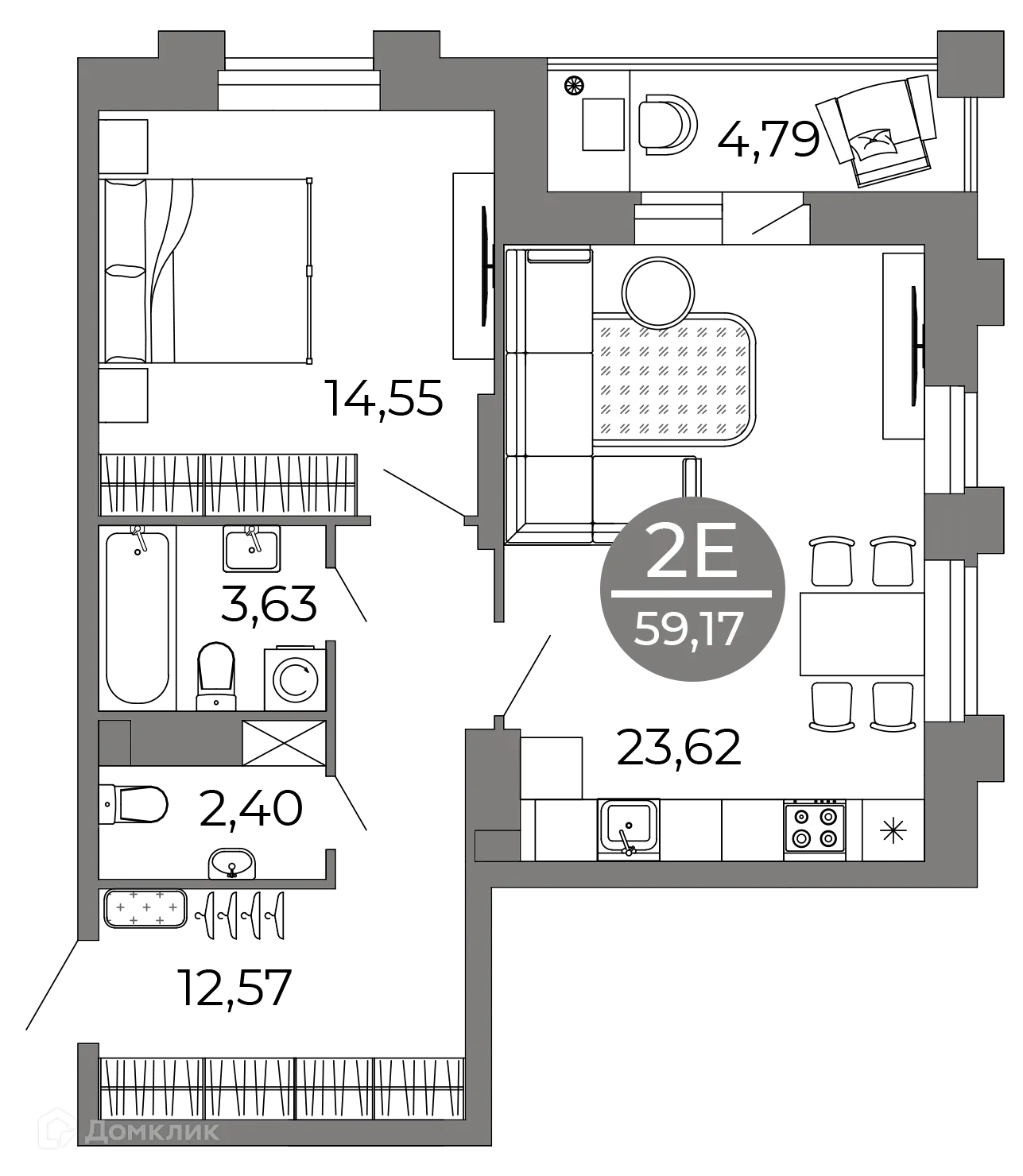 Фото квартиры в ЖК Галилей