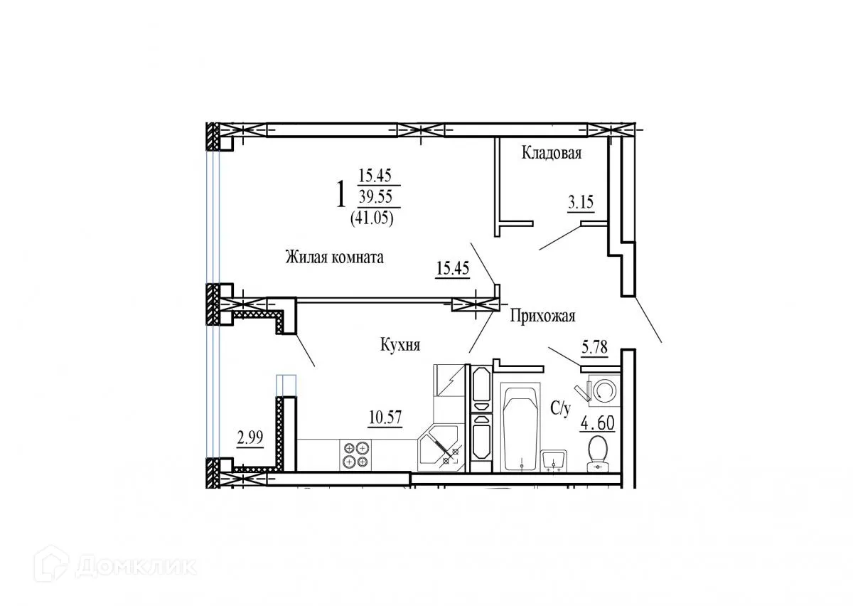 Фото квартиры в ЖК НОВЫЙ СОЛНЕЧНЫЙ