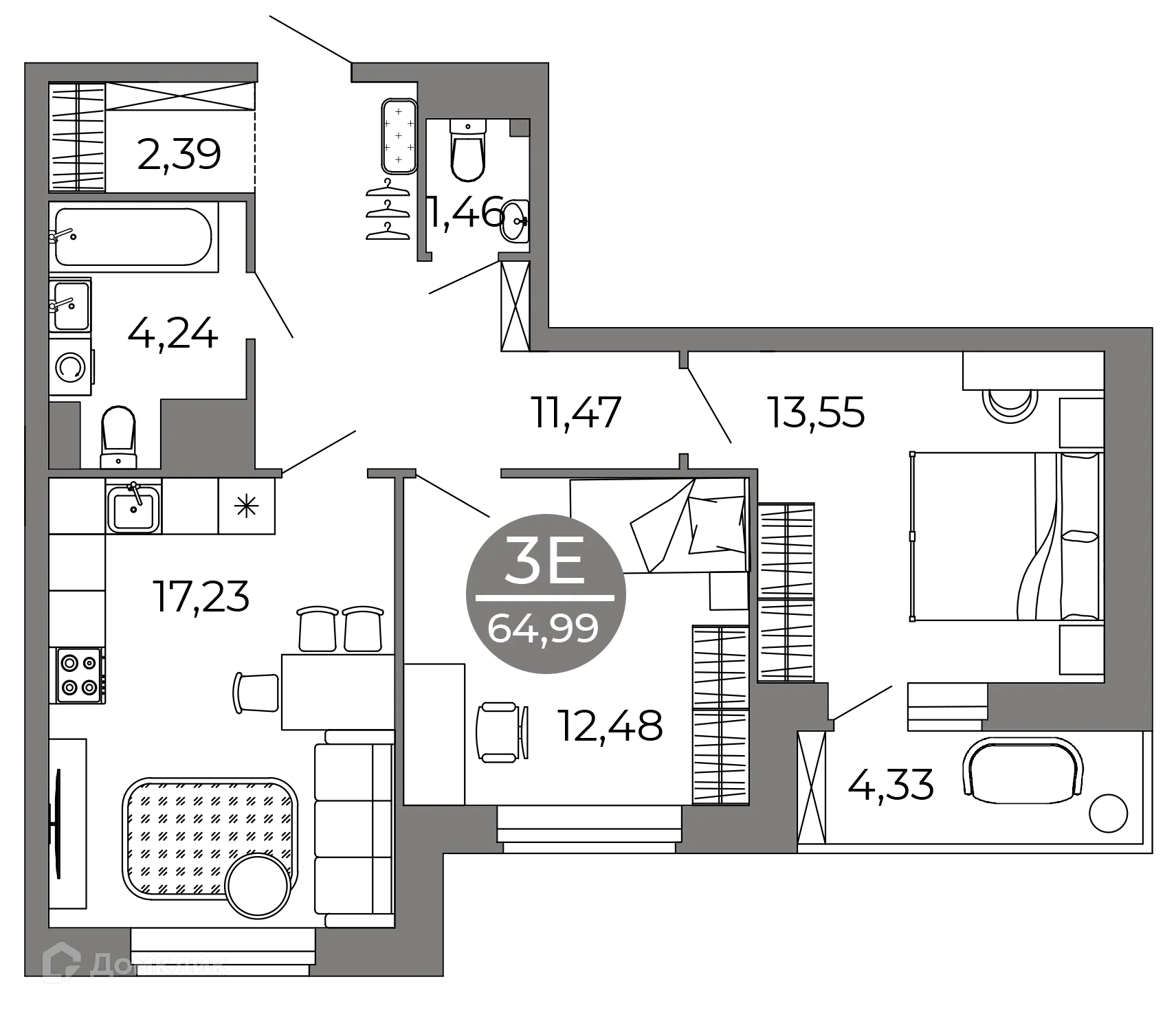 Фото квартиры в ЖК Галилей