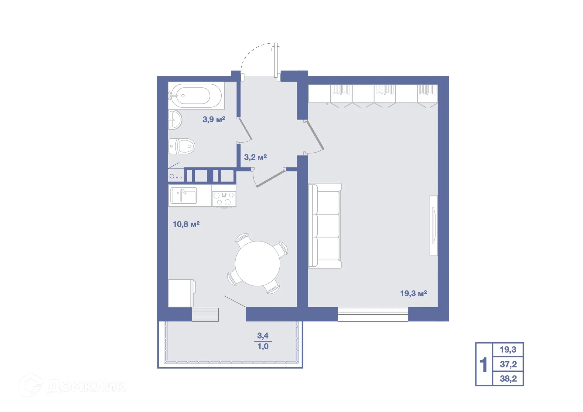 Фото квартиры в ЖК Жилой квартал "ОЗЕРКИ"