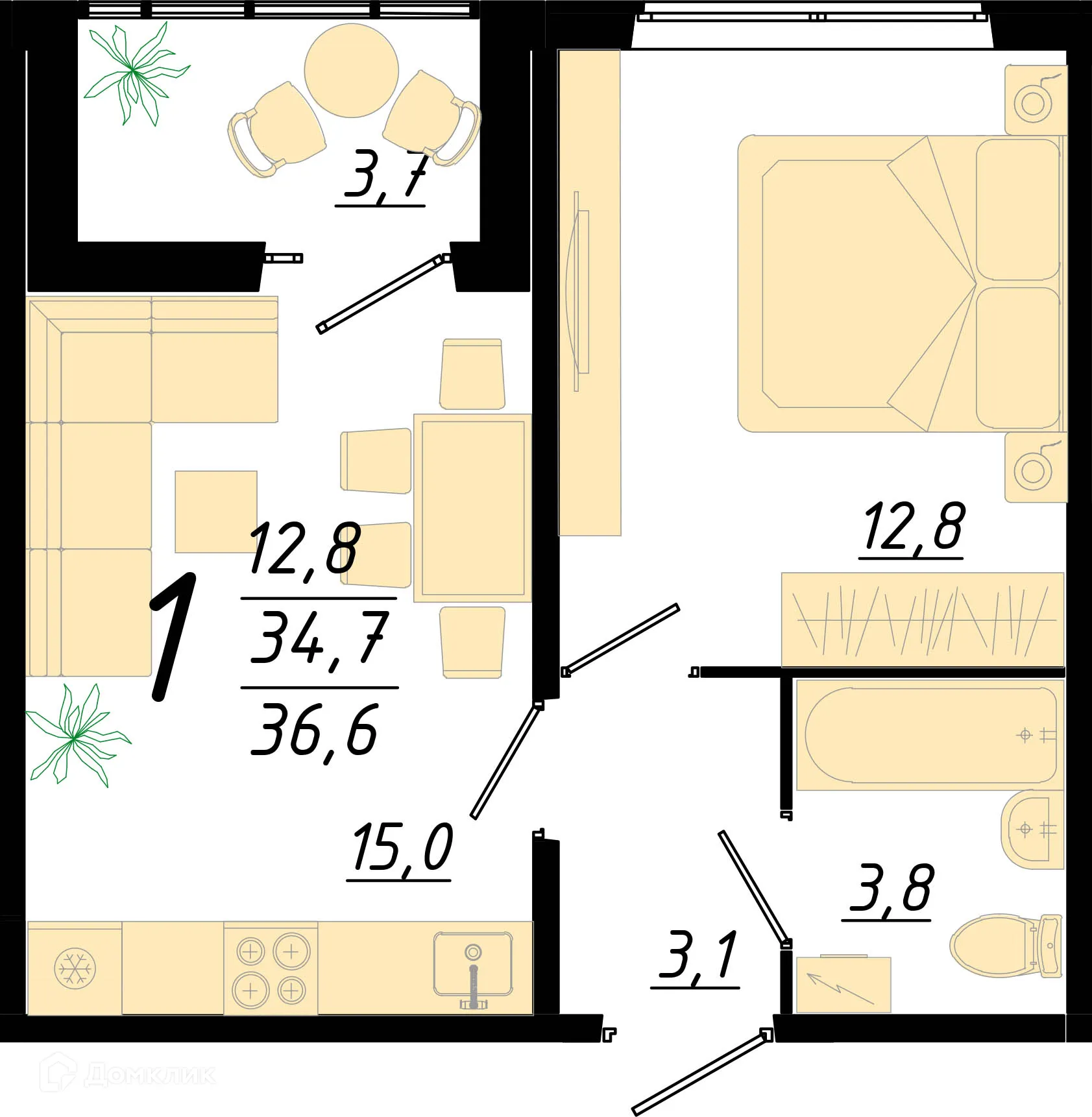 Фото квартиры в ЖК Городские истории