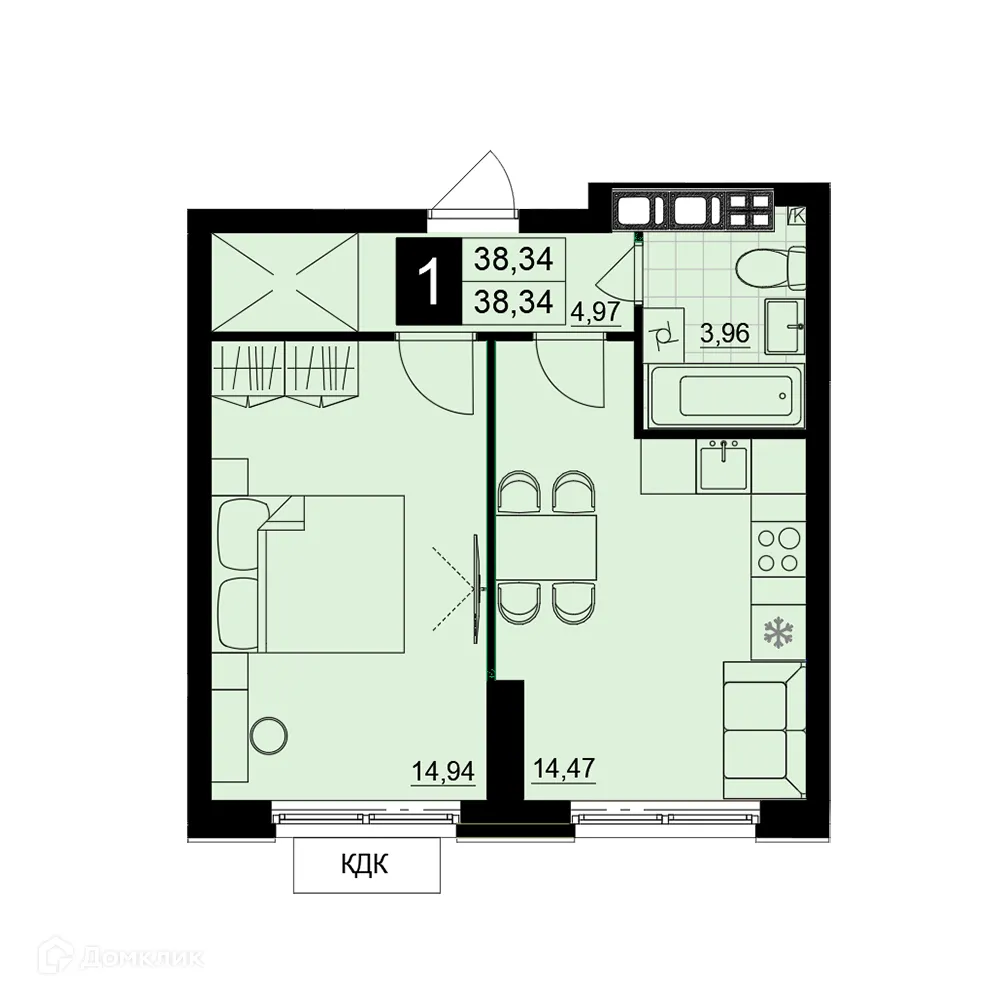 Фото квартиры в ЖК Макрорайон АМГРАД