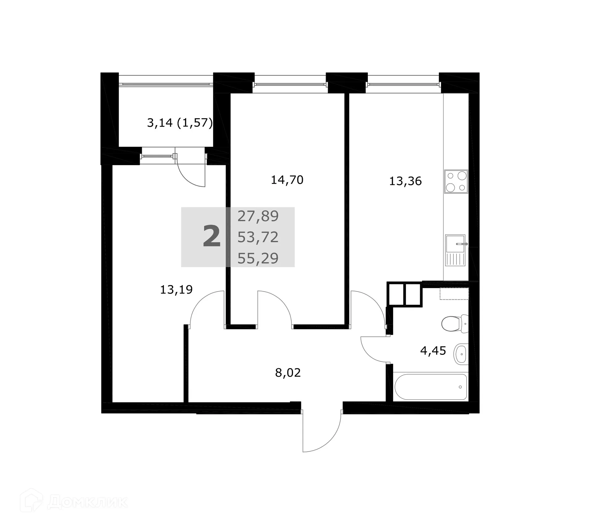 Фото квартиры в ЖК Комфорт