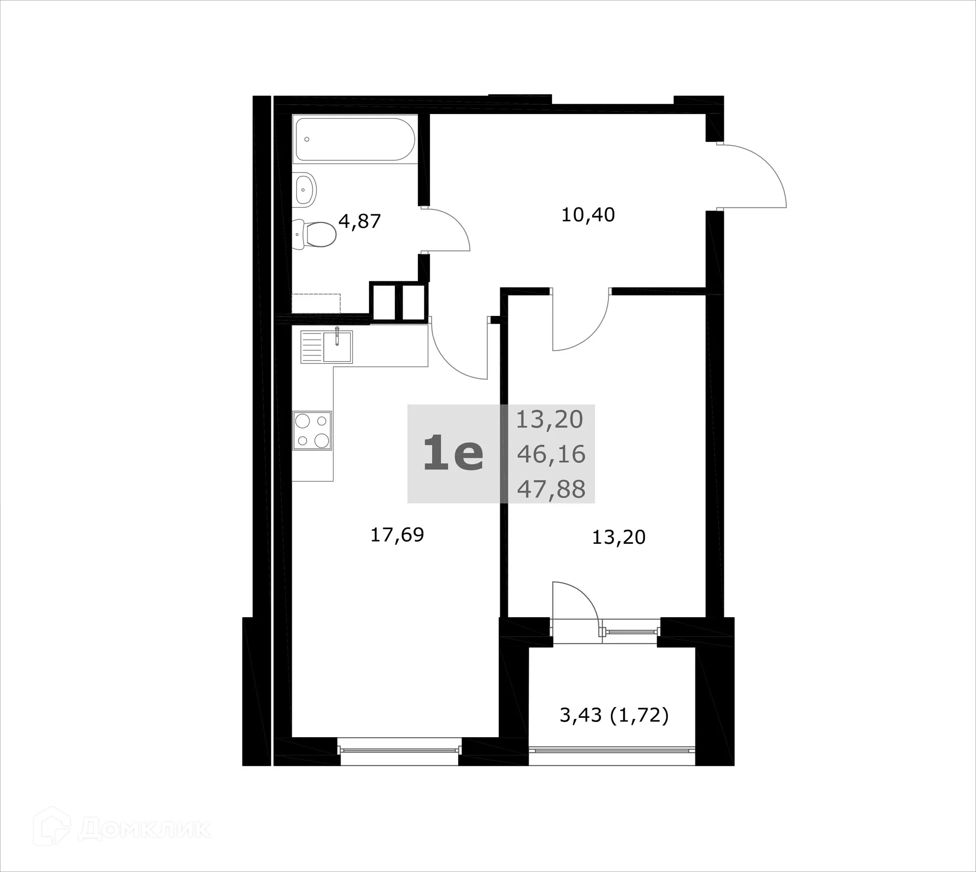 Фото квартиры в ЖК Комфорт