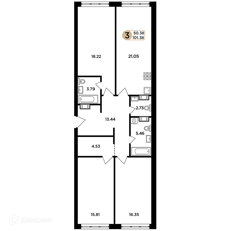 Фото квартиры в ЖК Легенда