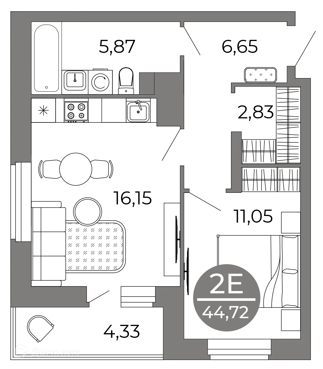 Фото квартиры в ЖК Галилей