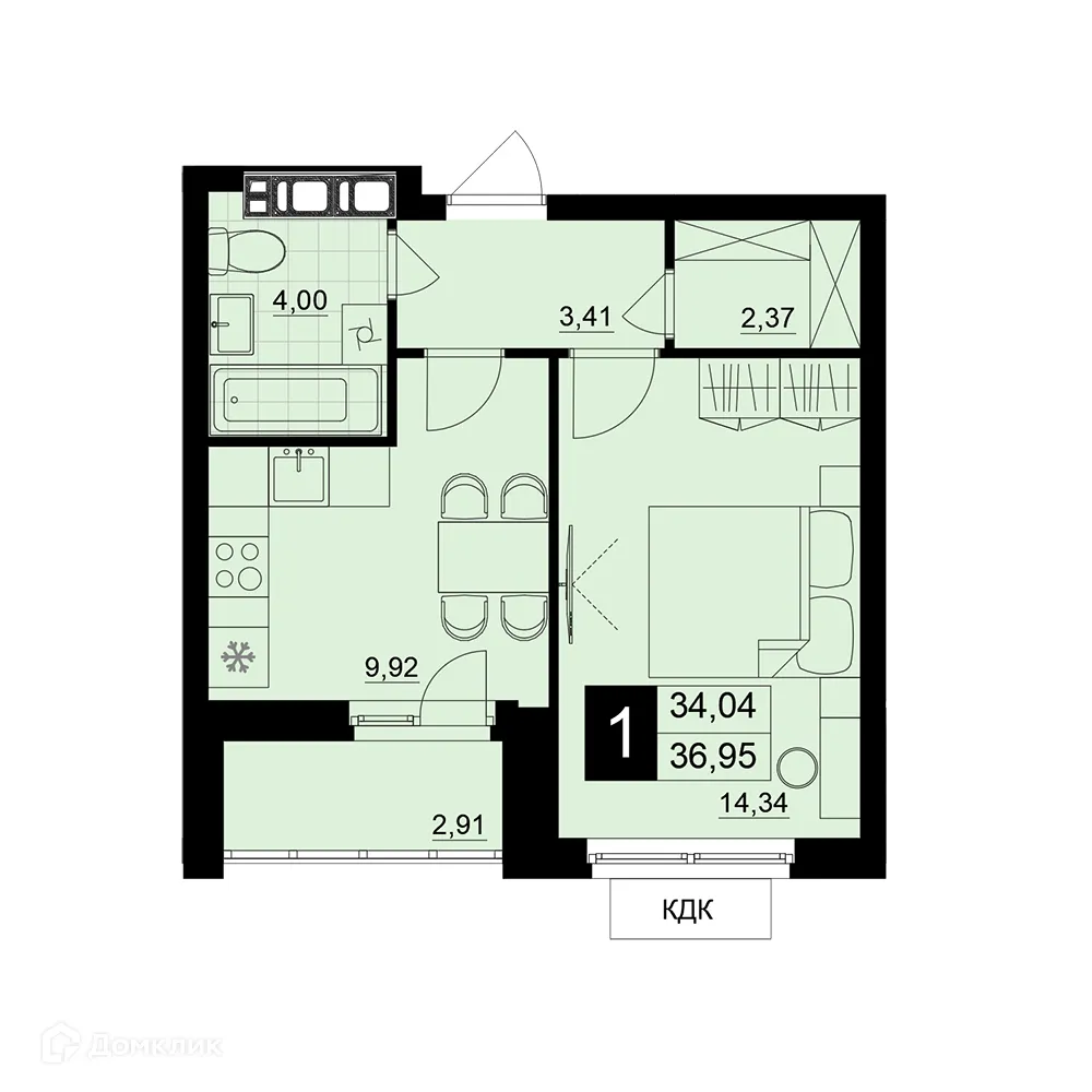 Фото квартиры в ЖК Макрорайон АМГРАД