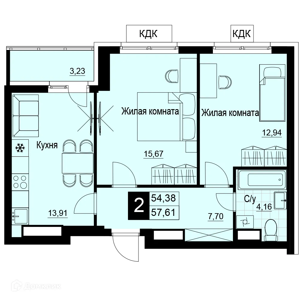 Фото квартиры в ЖК Макрорайон АМГРАД