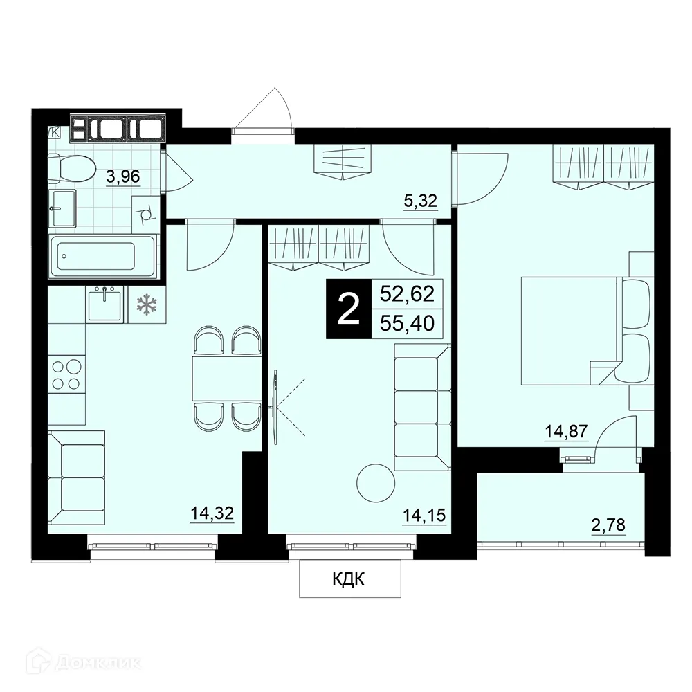 Фото квартиры в ЖК Макрорайон АМГРАД