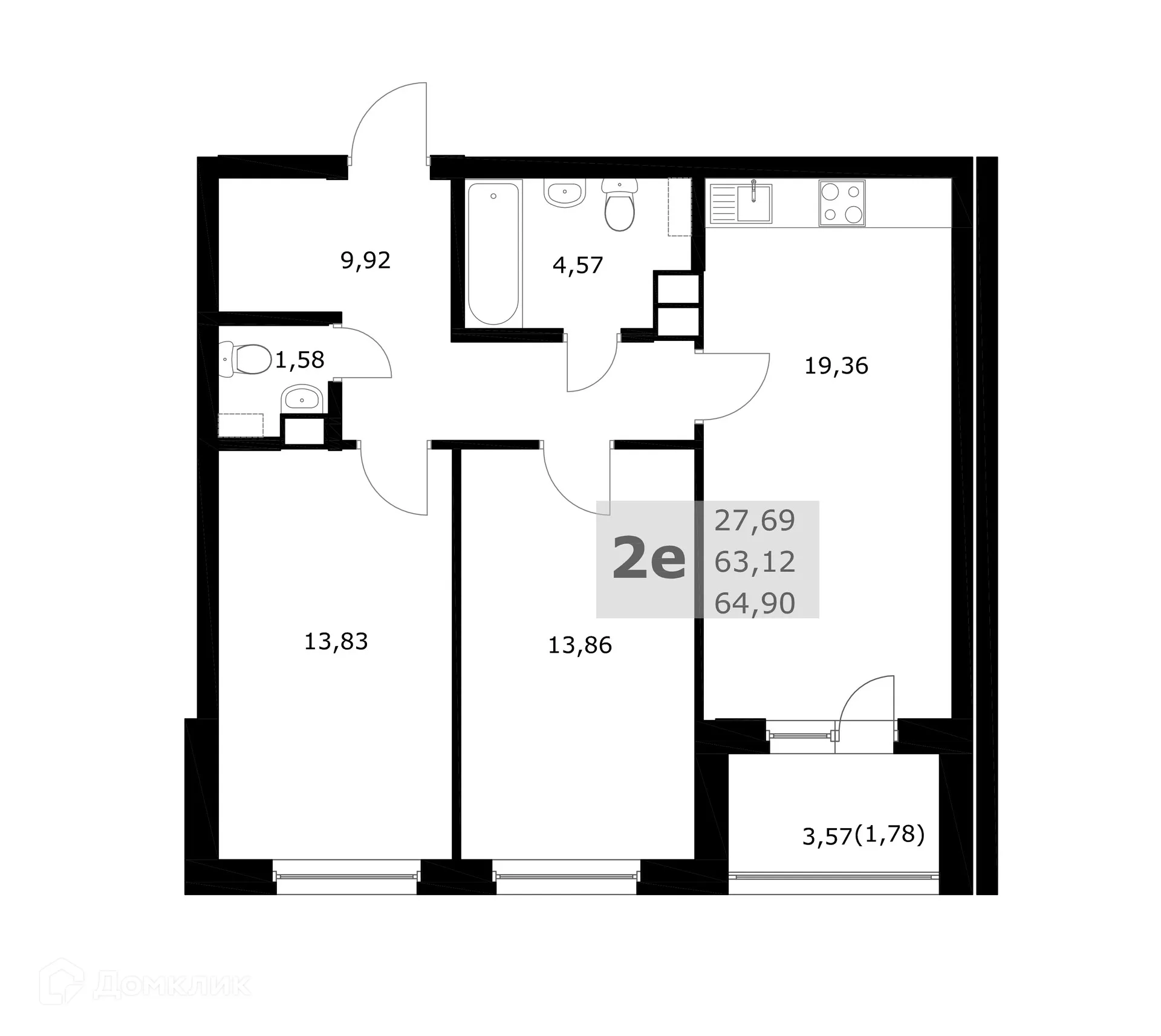 Фото квартиры в ЖК Комфорт