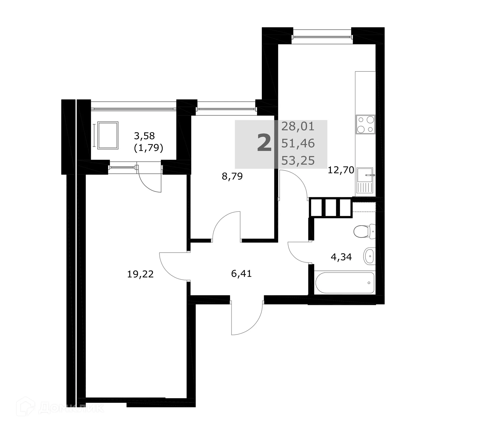 Фото квартиры в ЖК Комфорт