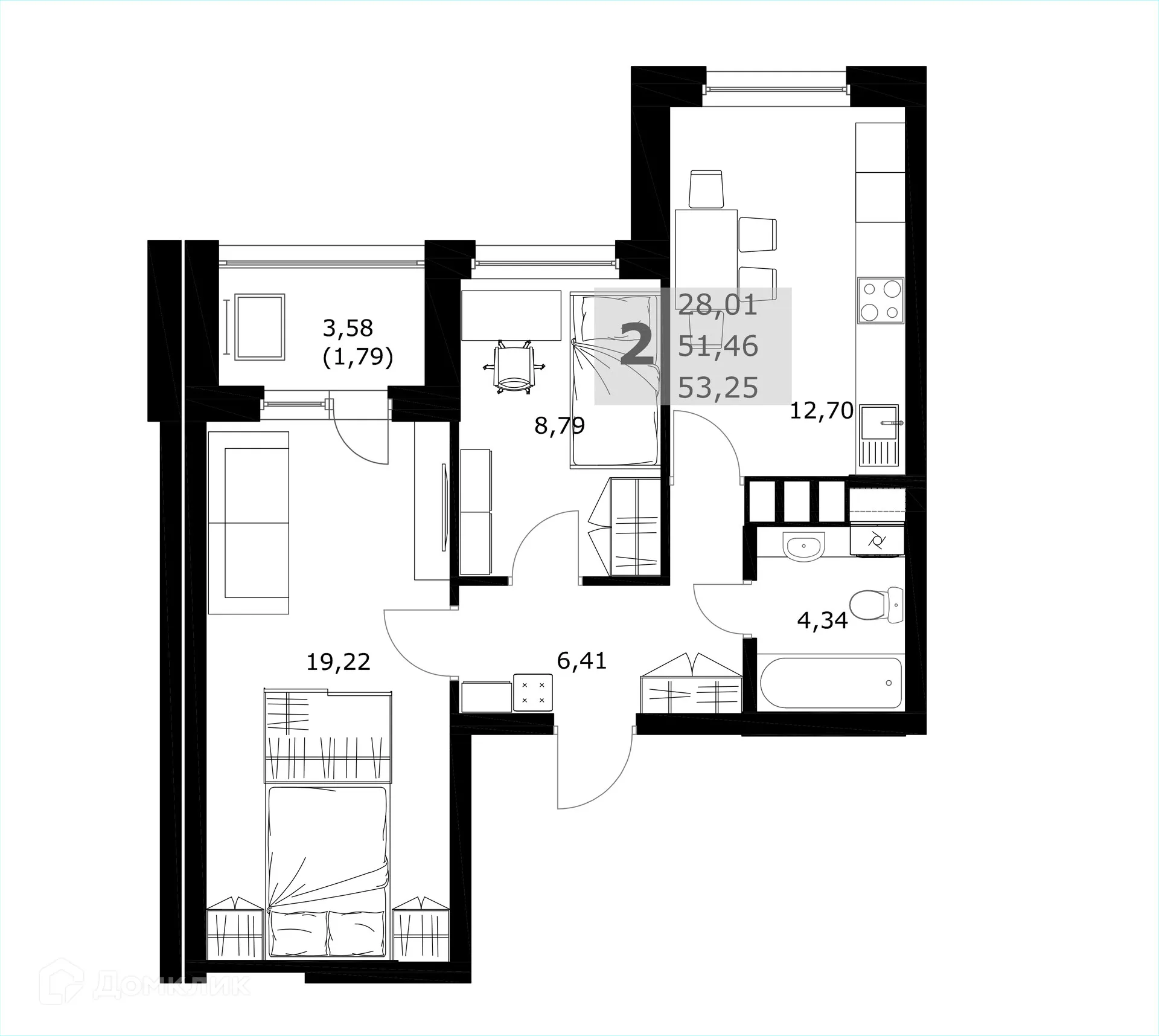 Фото квартиры в ЖК Комфорт