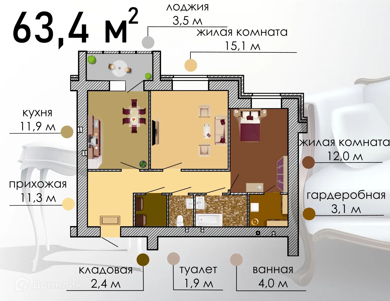 Фото квартиры в ЖК Композитор