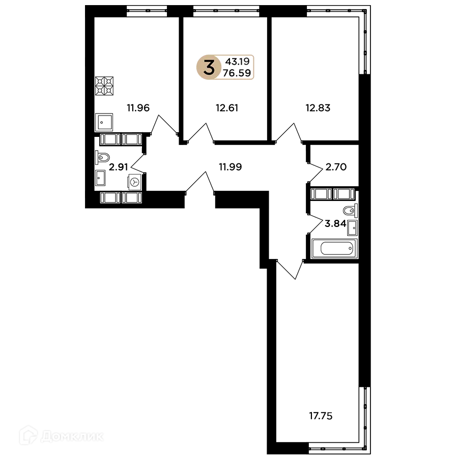 Фото квартиры в ЖК Легенда