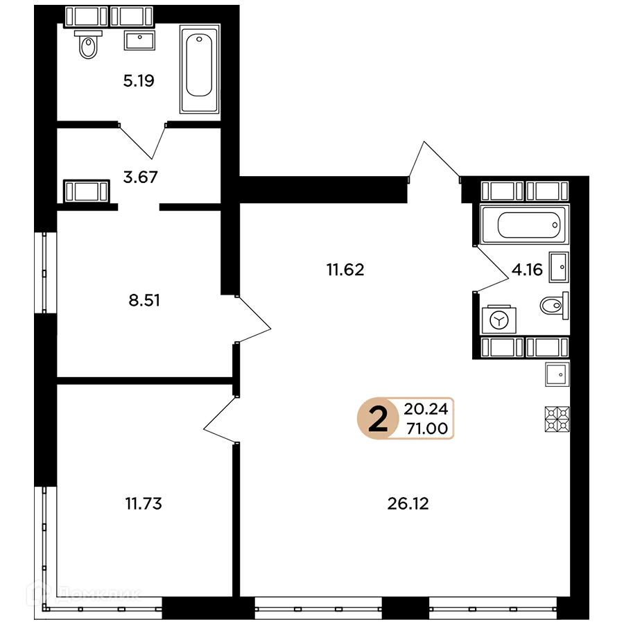 Фото квартиры в ЖК Легенда