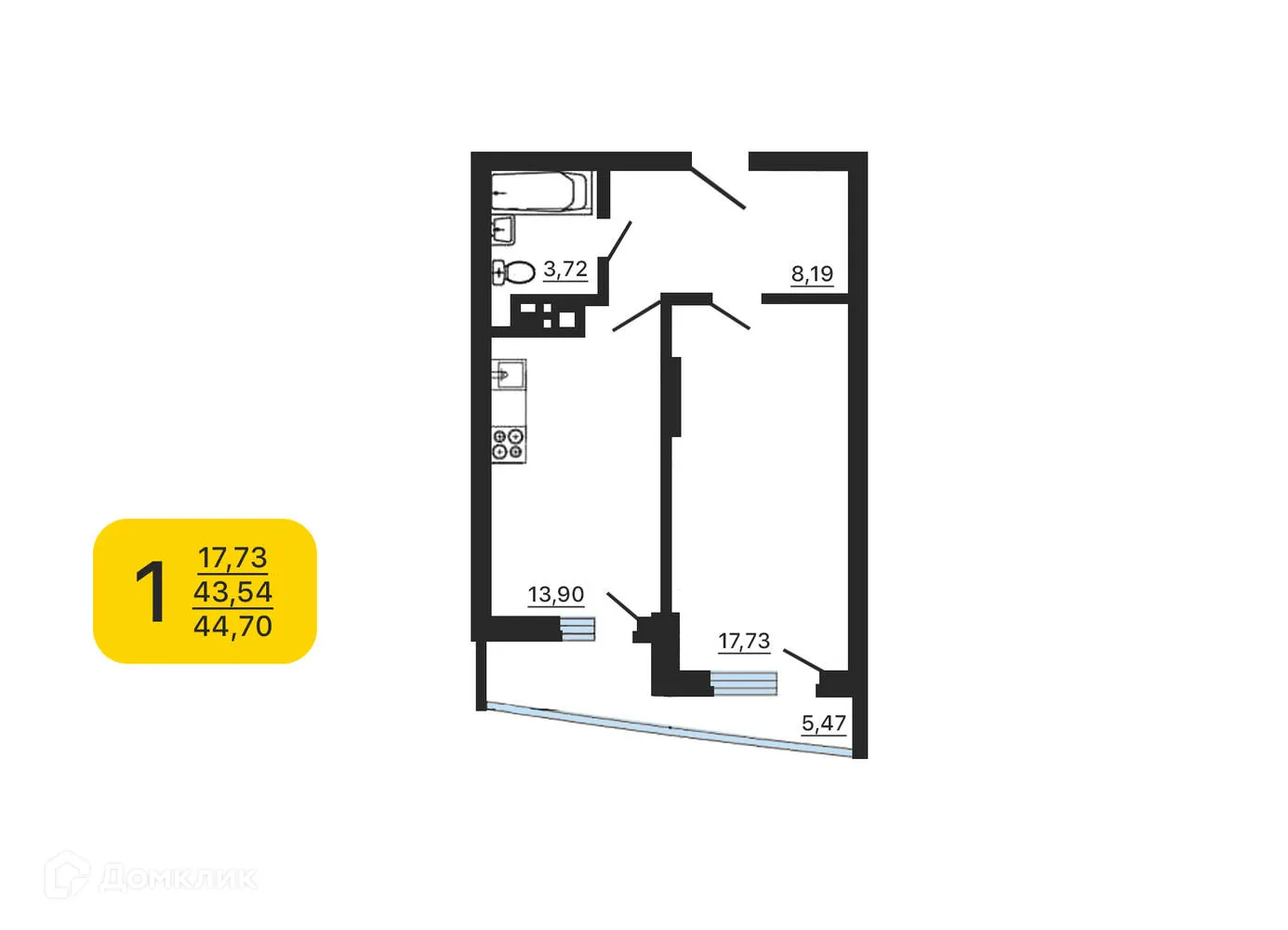 Фото квартиры в ЖК "Эверест"