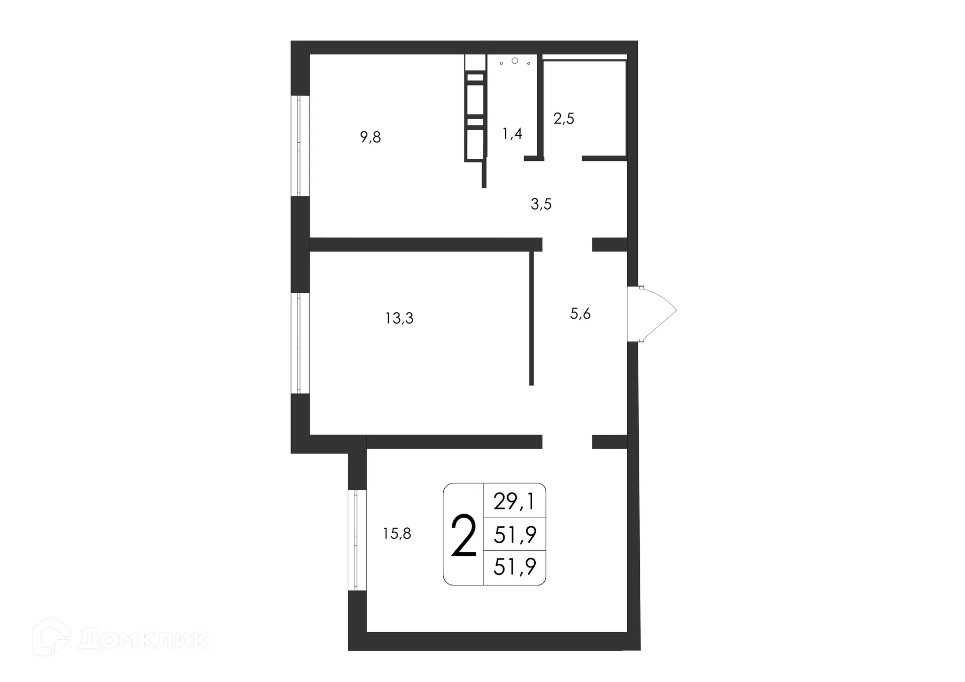 Фото квартиры в ЖК Яблоневые сады