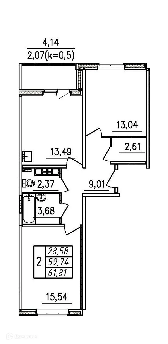 Фото квартиры в ЖК По ул Школьная