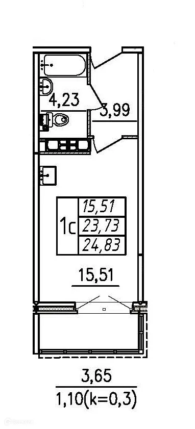 Фото квартиры в ЖК По ул Школьная