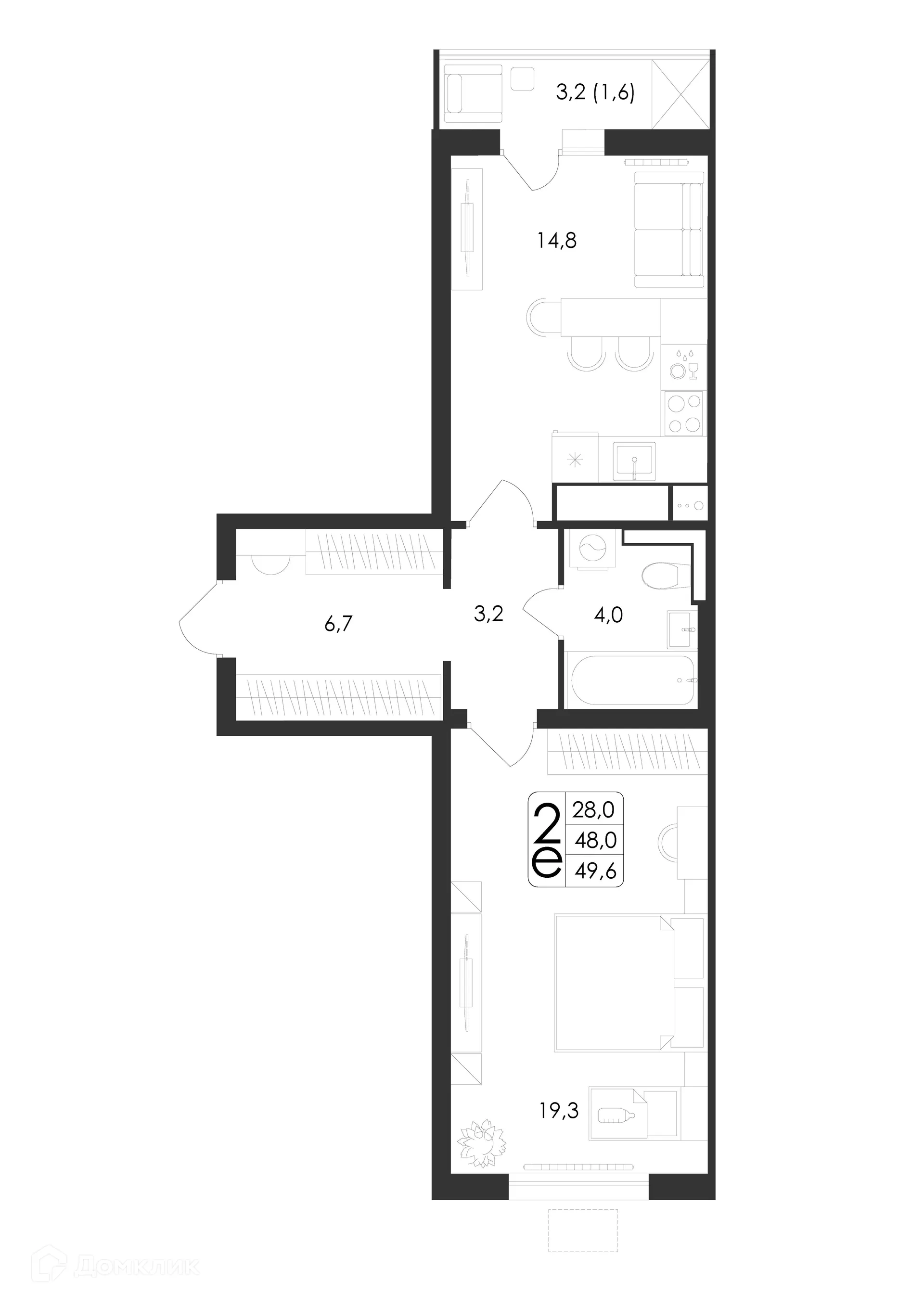 Фото квартиры в ЖК Яблоневые сады