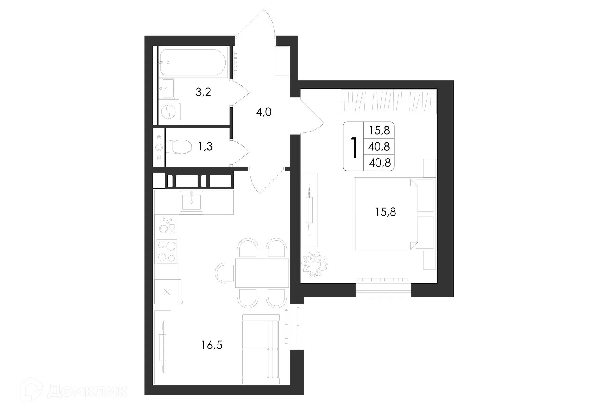 Фото квартиры в ЖК Яблоневые сады