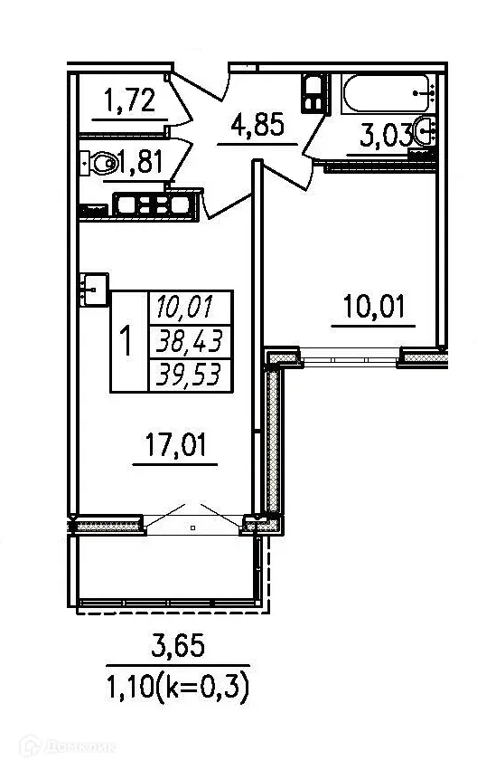 Фото квартиры в ЖК По ул Школьная