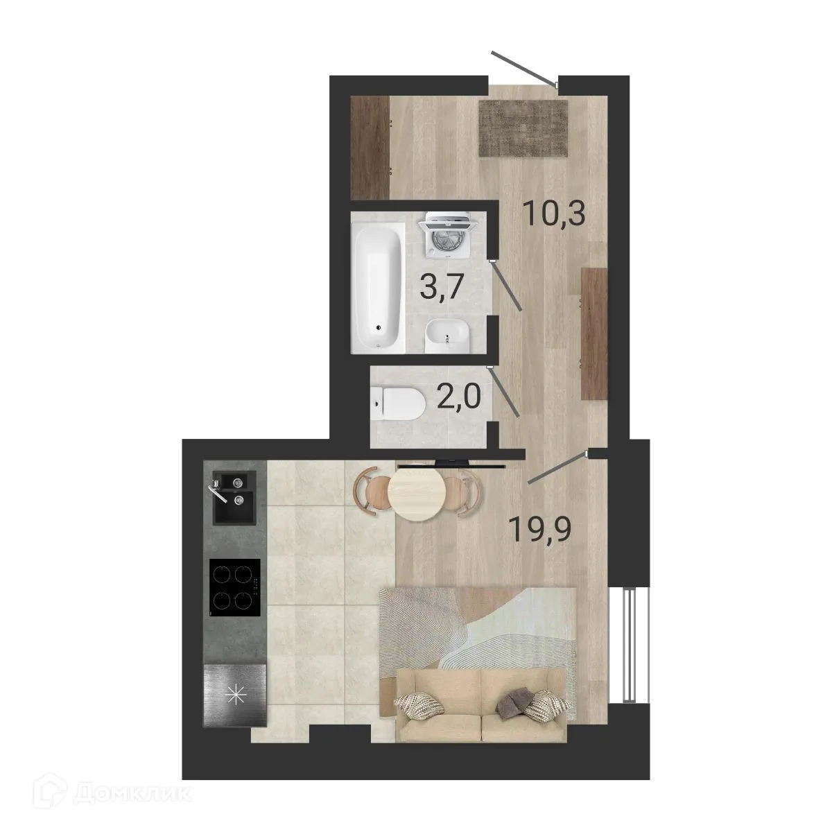 Фото квартиры в ЖК Тетрис