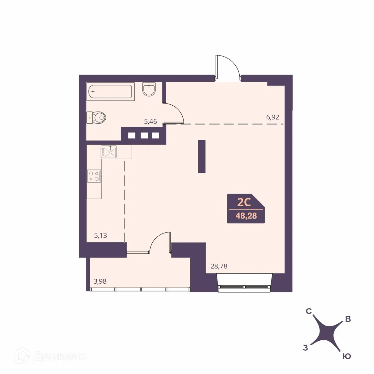 Фото квартиры в ЖК СЕМЕЙНЫЙ ДОМ FOR STARS (ФО СТАРС)