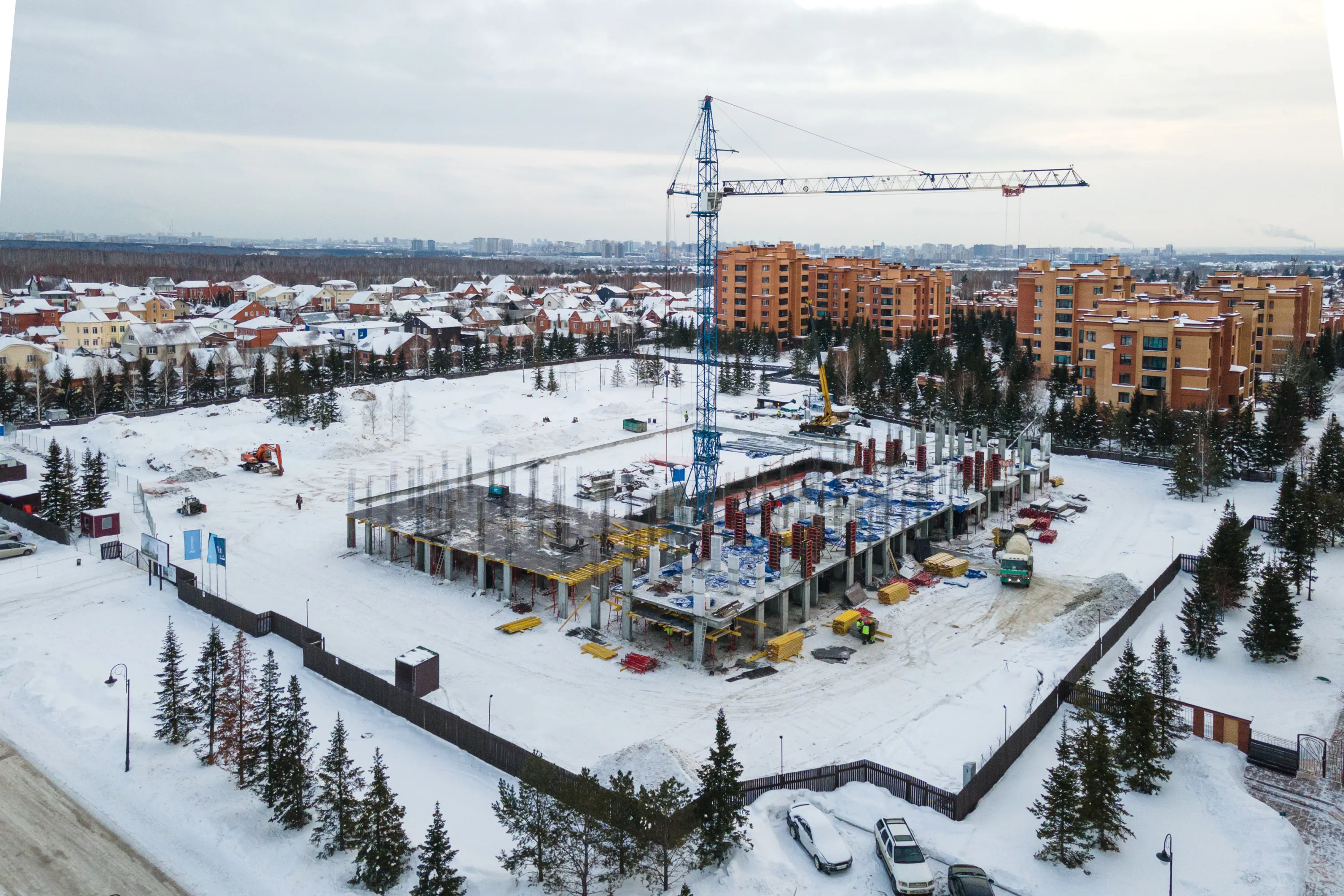 ЖК Скандиа. Квартал в Кедровом ход строительства