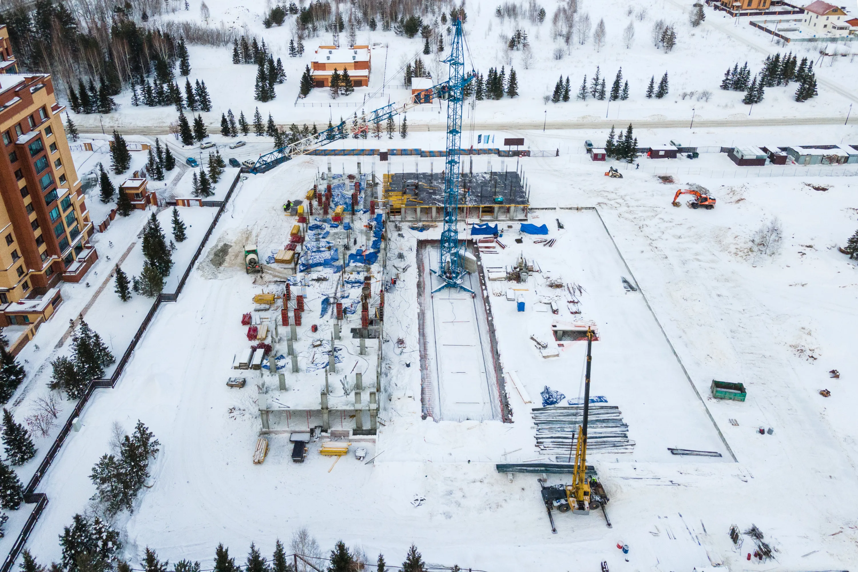 ЖК Скандиа. Квартал в Кедровом ход строительства