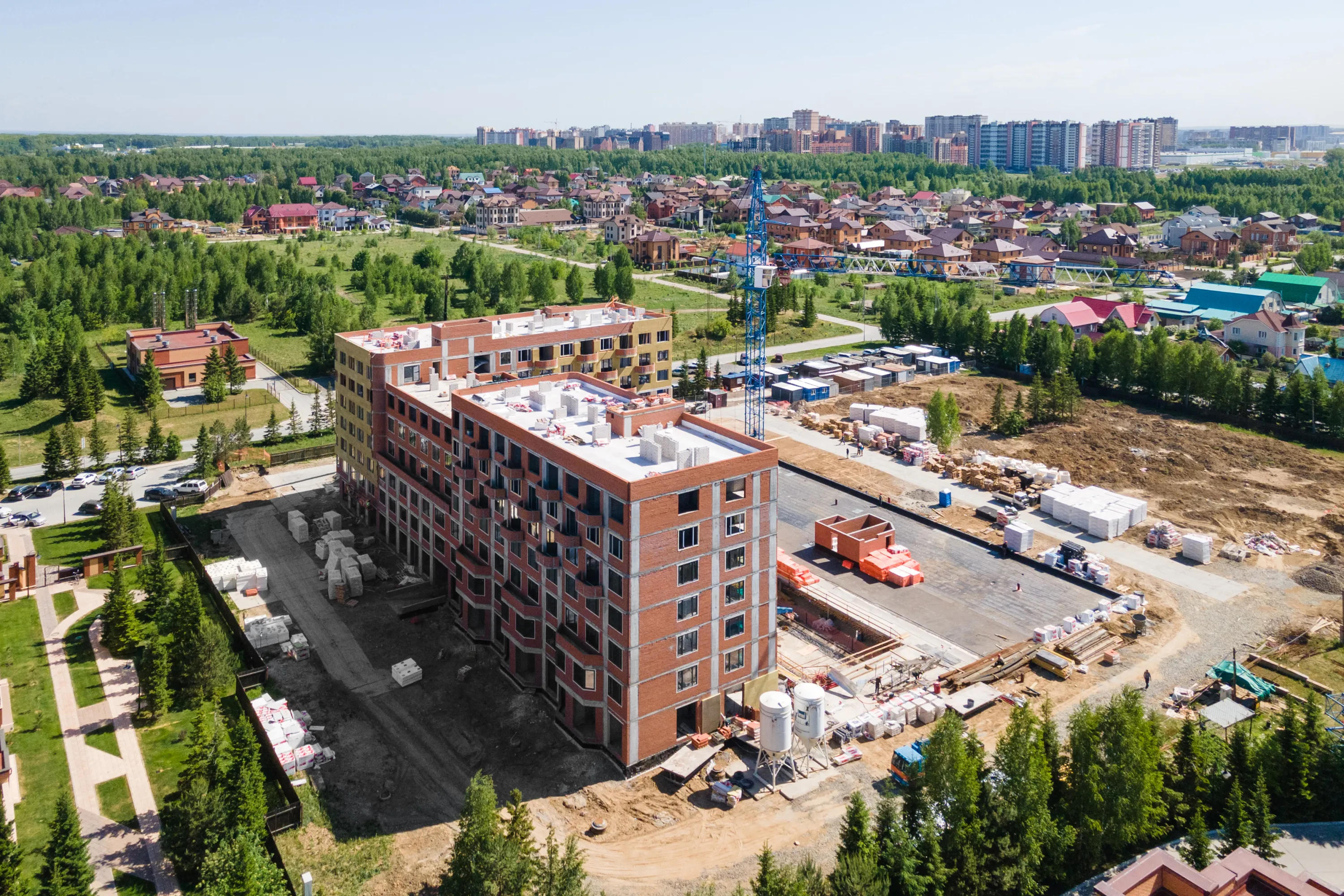 ЖК Скандиа. Квартал в Кедровом ход строительства