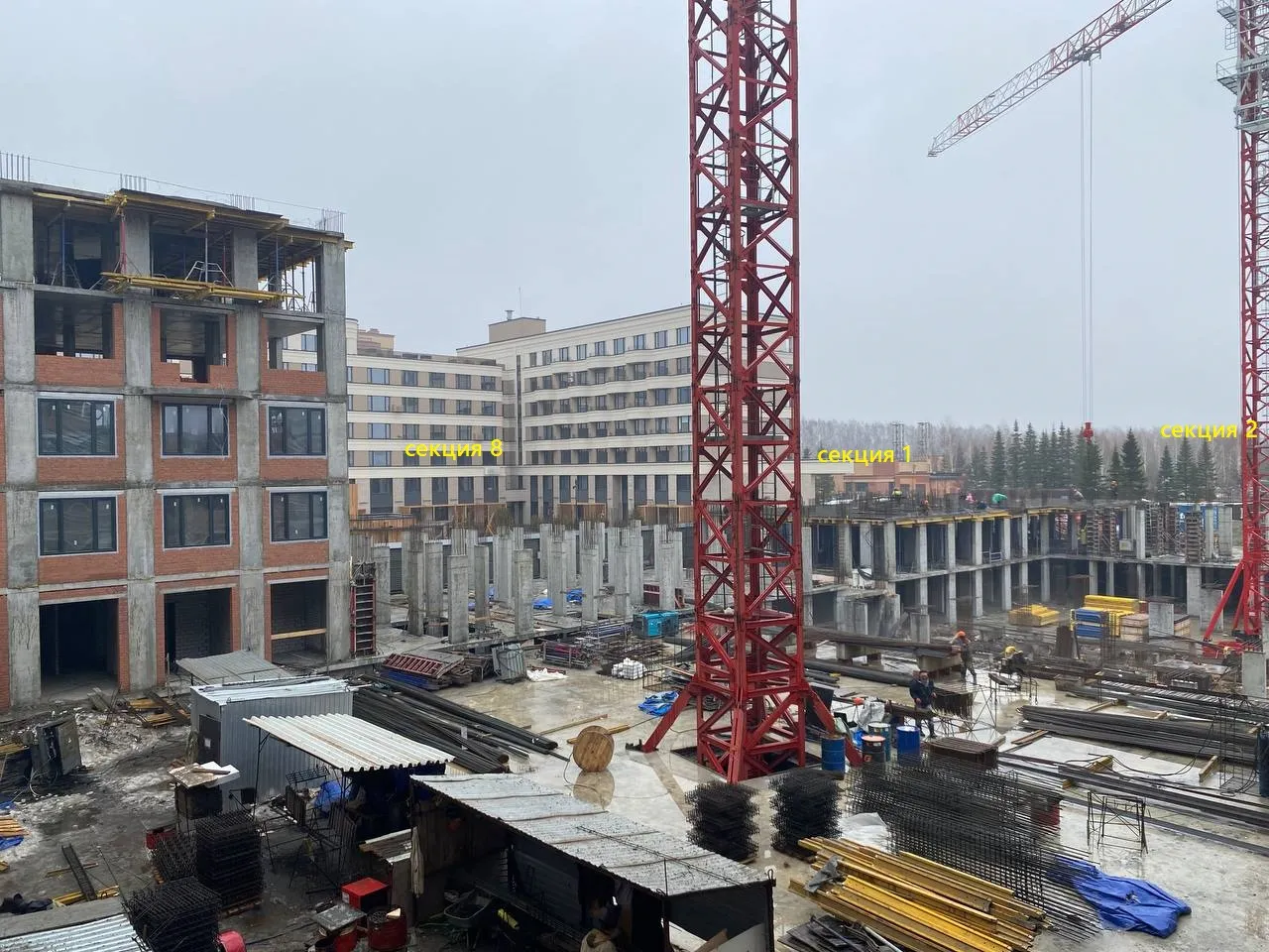 ЖК Скандиа. Квартал в Кедровом ход строительства