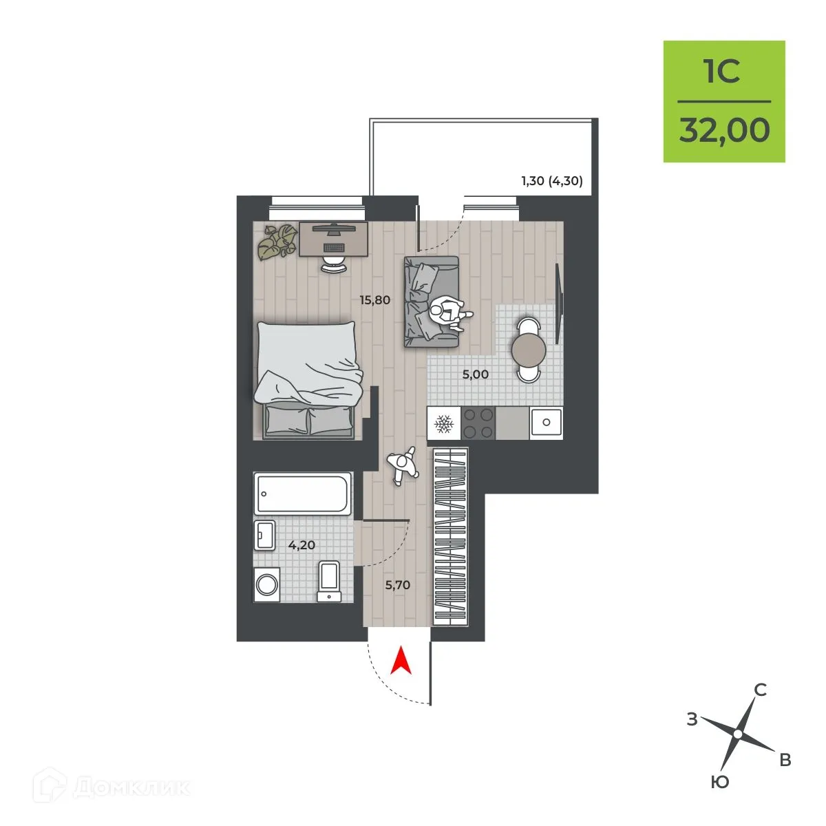 Фото квартиры в ЖК ДНК