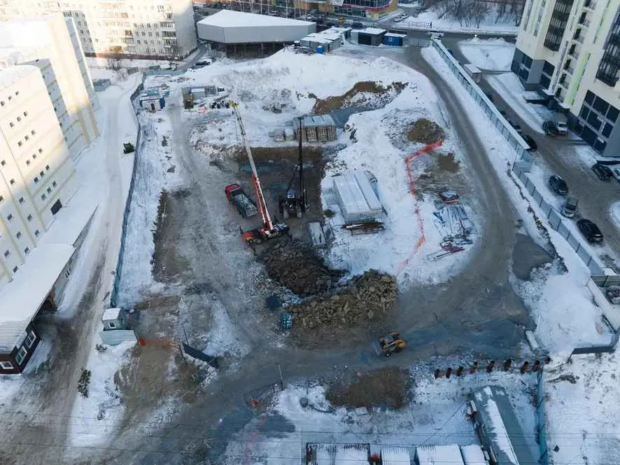 ЖК Первый на Есенина ход строительства