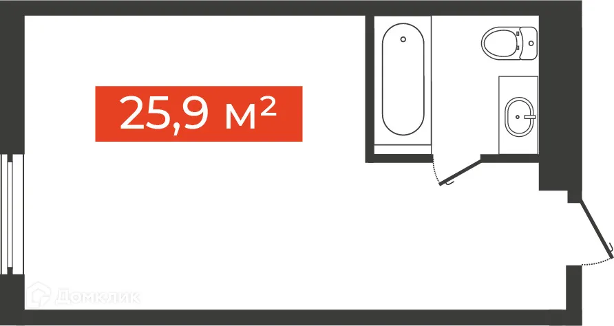 Фото квартиры в ЖК Многофункциональный комплекс Freedom