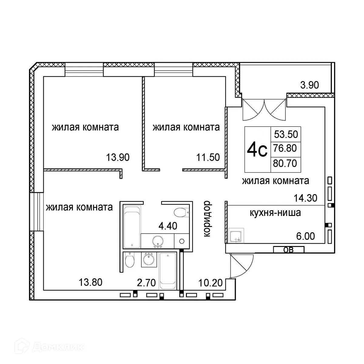 Фото квартиры в ЖК Променад