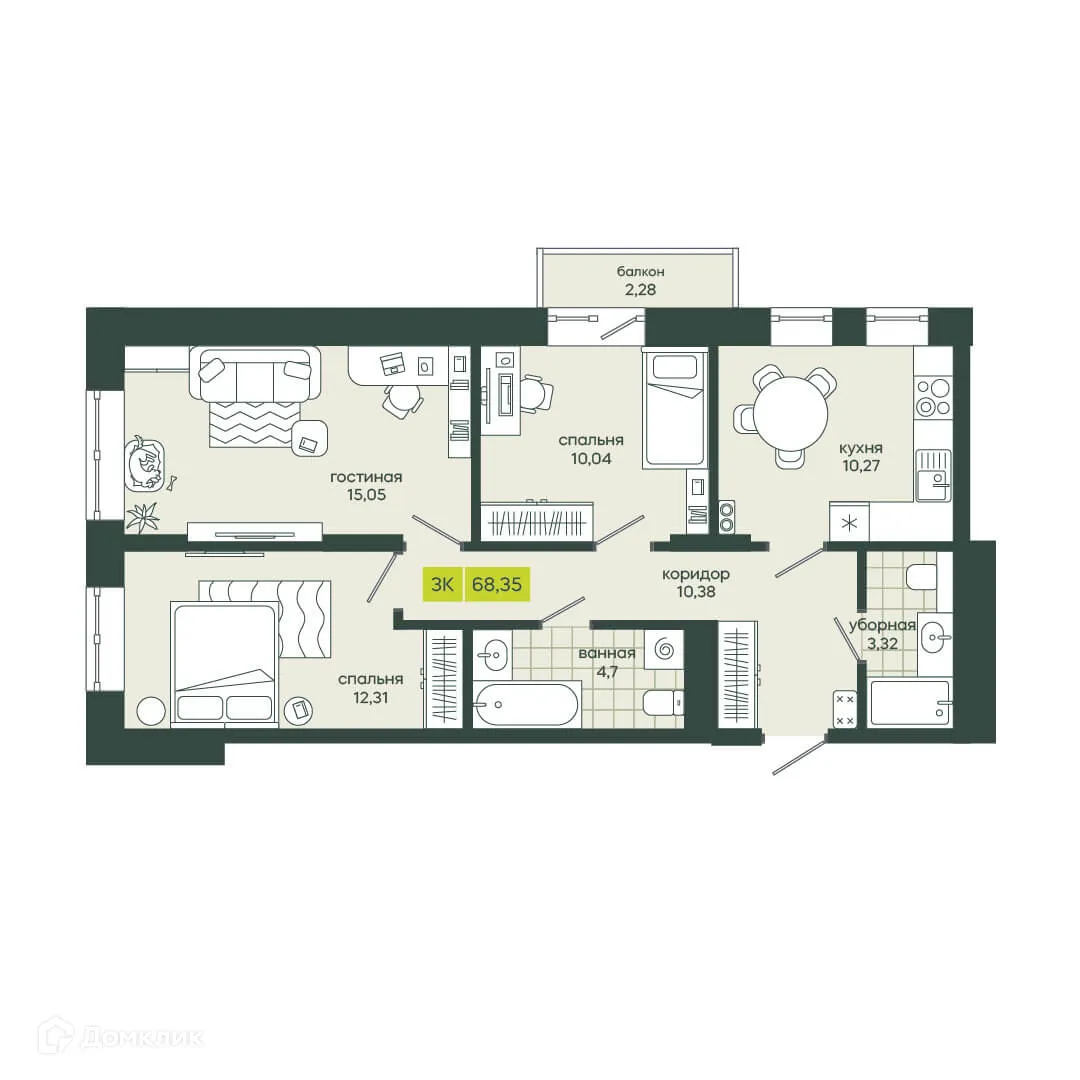 Фото квартиры в ЖК Белкин