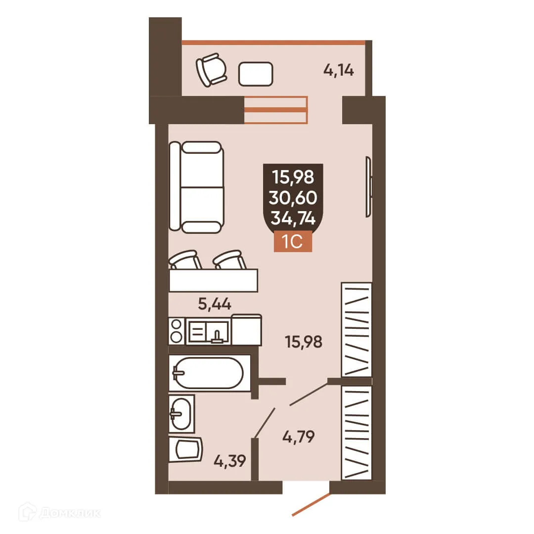 Фото квартиры в ЖК ЕРМАК