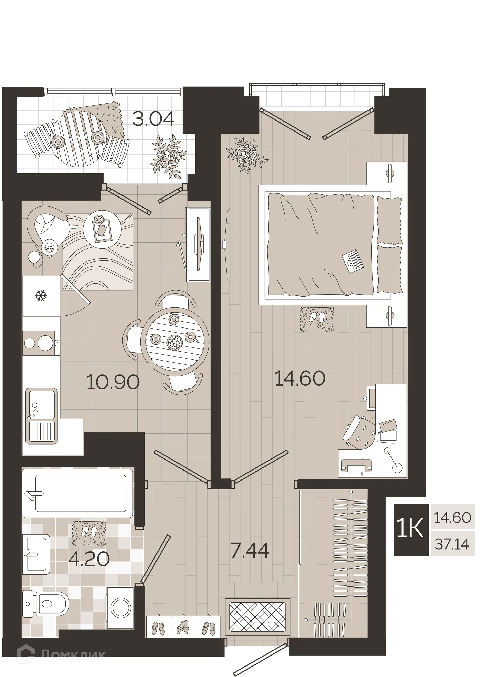 Фото квартиры в ЖК Авторский квартал