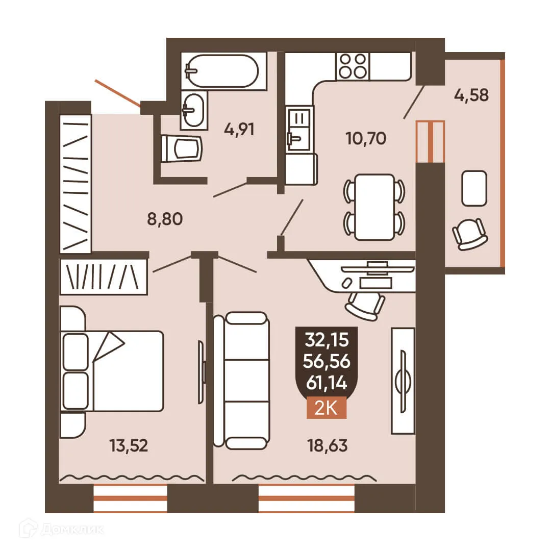 Фото квартиры в ЖК ЕРМАК