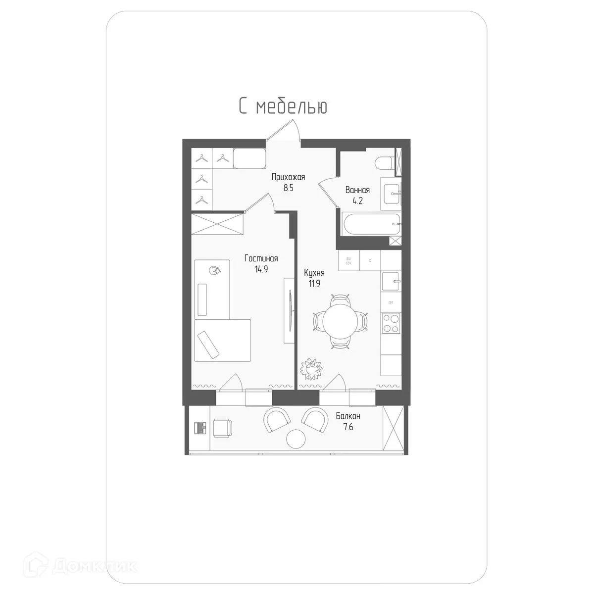 Фото квартиры в ЖК Тетрис