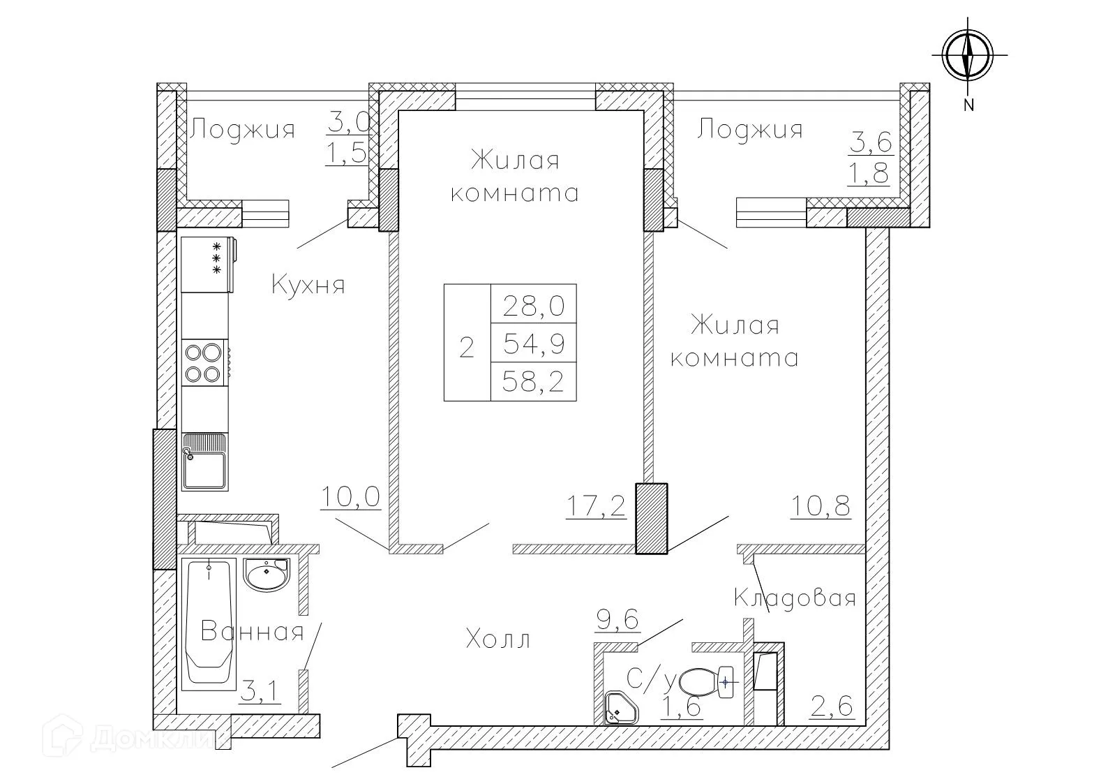 Фото квартиры в ЖК "Боровое"