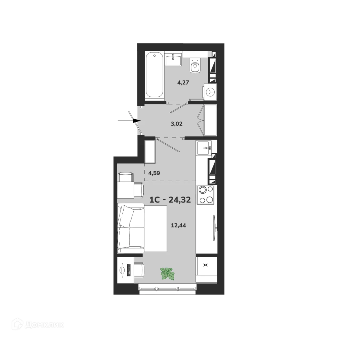 Фото квартиры в ЖК Ньютон