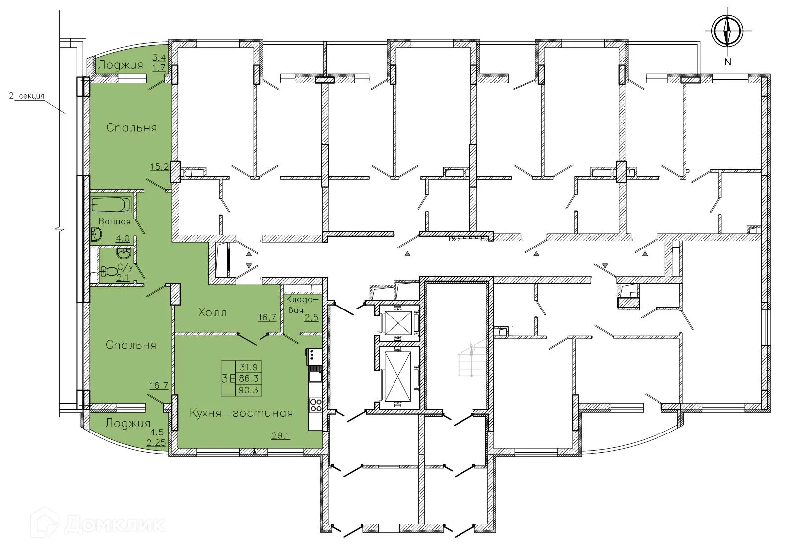 Фото квартиры в ЖК "Боровое"